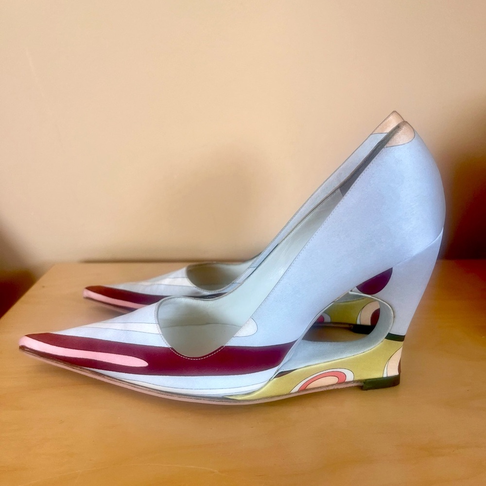 Emilio Pucci Stilettos with Cut-Out Heel - New